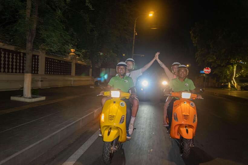 Phnom Penh Night Foodie Vespa Tour / Tuk Tuk Available - Bugs, buffalo, and other brave bites