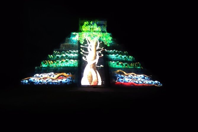 Private Starlit Chichen Itza Cave Adventure & Culinary Experience - Chichen Itza after dark: the Noche de Kukulkan show