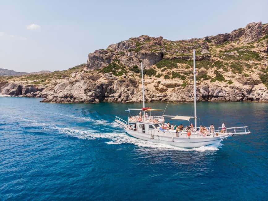 Rhodes: Boat Tour with Snorkeling, Gourmet Buffet & Open Bar - Anthony Quinn Bay closes the swimming circuit