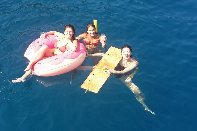 Rhodes Exclusive Swim Cruise Cocktail Open bar & Gourmet Buffet - Kallithea Springs: the first swim stop