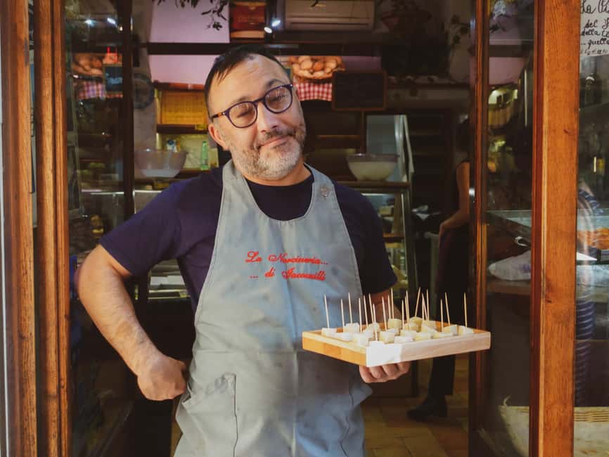 Rome All in One: Trastevere Food Tour, Dinner & Drinks - First stop: La Norceria di Iacozzilli