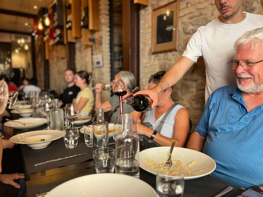 Rome: Gourmet Food Tour with Dinner & Barolo Wine - The guide can make or break the evening