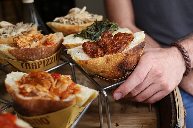 Rome: Trastevere Food tour with Free-Flowing Fine Wine - The opening bite: trapizzino and supplì