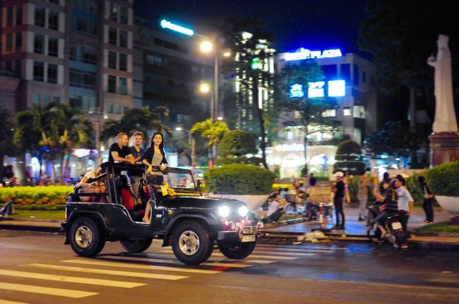 Saigon: Private Food Tour Discovery & City Tour by Jeep - The rooftop drink at the end