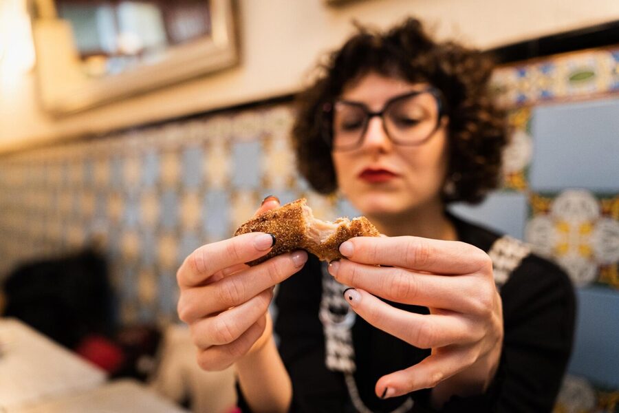 San Sebastian Food Tour with Pintxos & Drinks with a Local - First tastings: gildas, ham, and the Basque bar tradition