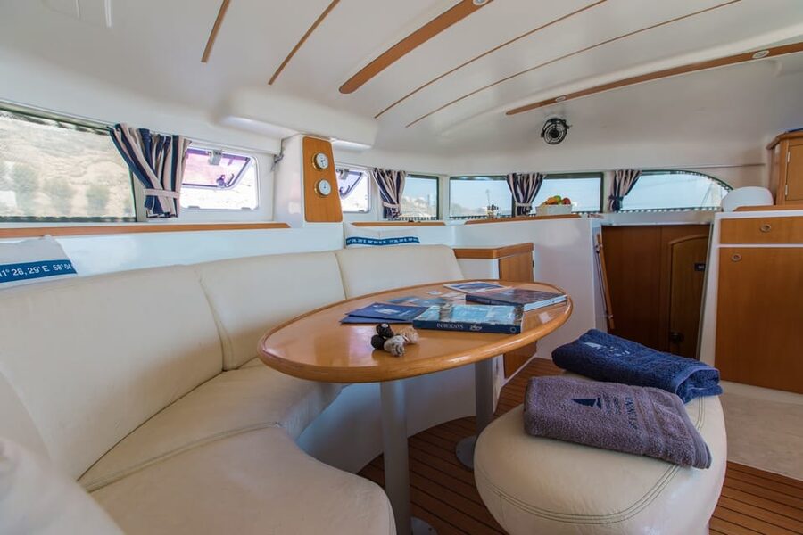 Santorini: Private Catamaran Cruise with Food & Drinks - Morning cruise or sunset cruise?