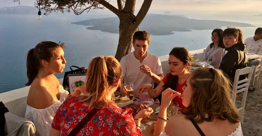 Santorini: Sunset Walking Tour with Local Food and Drinks - Starting near Agios Nikolaos, between Imerovigli and Firostefani