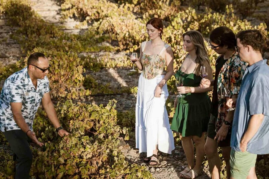 Santorini: Wine Tasting Tour with Snacks - The ride from your hotel to the vineyards