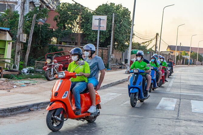 Siem Reap Evening Foodie Vespa Tour / Tuk Tuk Available - Road 60 after sunset