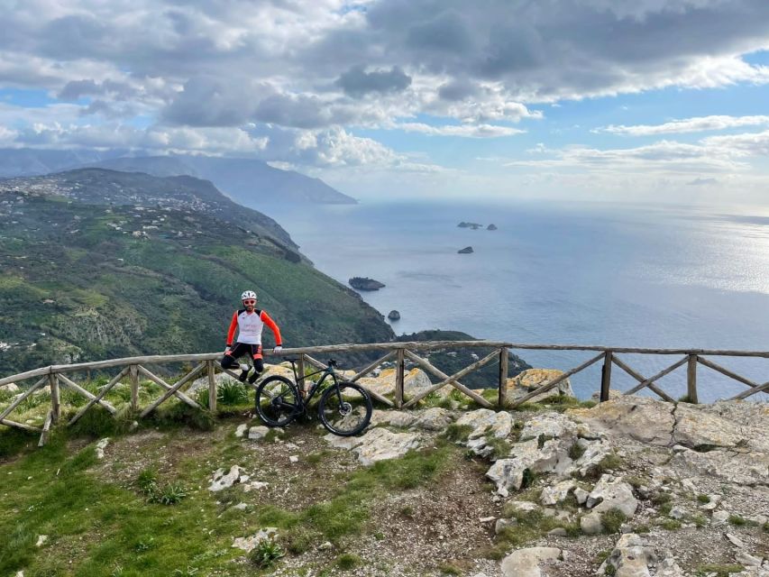 Sorrento: E-Bike Wine & Food Tour - Leaving Piazza Andrea Veniero by e-bike
