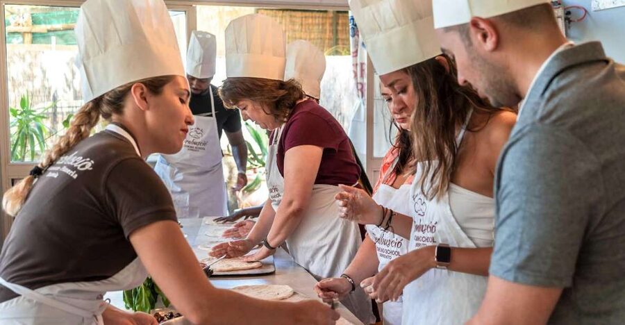 Sorrento: Pizza Making Course - Leaving Sorrento for the hills above town