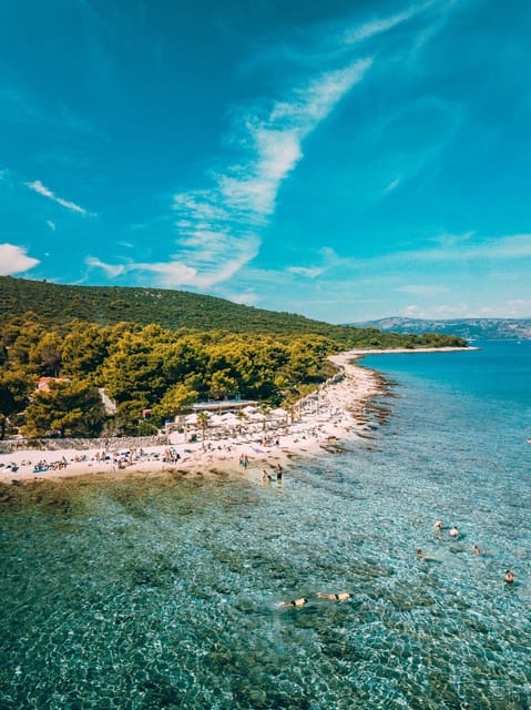Split: Blue Lagoon, Borkko Beach & Šolta with Food & Drinks - Coffee and Čiovo views on the first cruise
