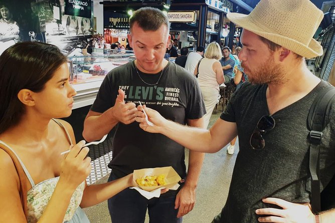 Tasty Barcelona Street Food Tour With Local Market Visit - Roman columns and Catalan cheesecake