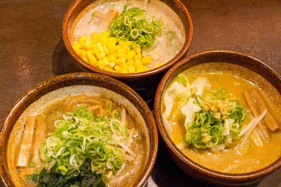Tokyo: 2-Hour Vegan and Vegetarian Ramen Guided Walking Tour - Four small bowls, two very different ramen ideas