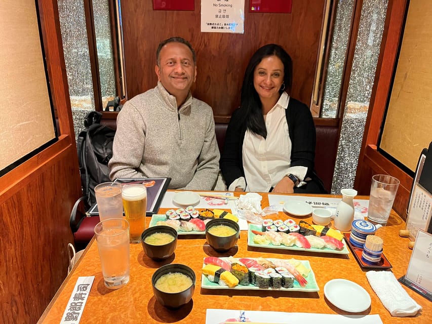 Tokyo: Wagyu and Sushi Gastronomic Journey - Sushi with a guide’s eye
