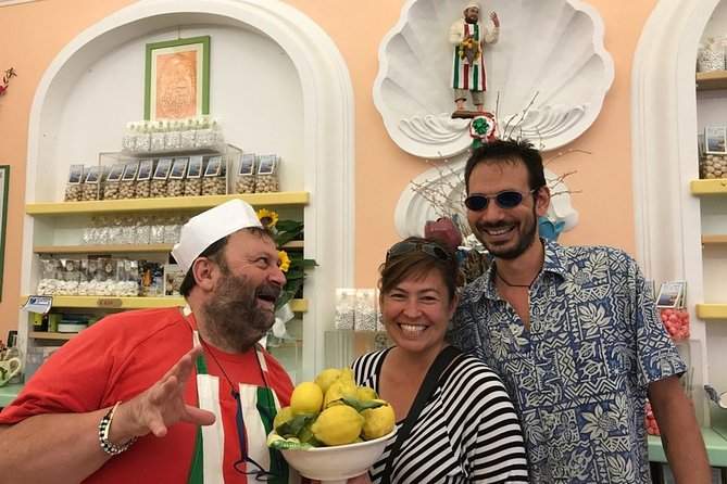 Walking Food Tour in Sorrento w/ Limoncello Factory Lemon Grove - Buffalo mozzarella, salumi, and local beer